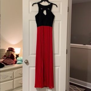black and red dress